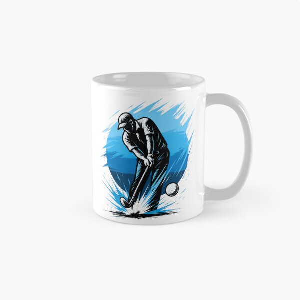 Item preview, Sunset Golf Swing – Retro Style Blue Horizon designed and sold by mArtWear.