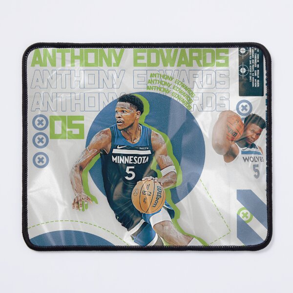 Item preview, Anthony Edwards Minnesota Timberwolves Cinematic Basketball Technical Poster designed and sold by Shopunte.