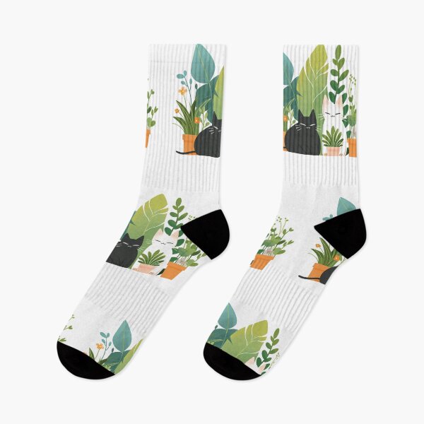 Item preview, House Plants, House Black Cat, House White Cat designed and sold by xiao xuans.