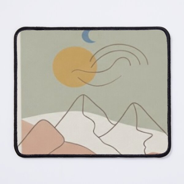 Item preview, Minimalist Mountain Landscape Abstract Line Art designed and sold by HTBstore.