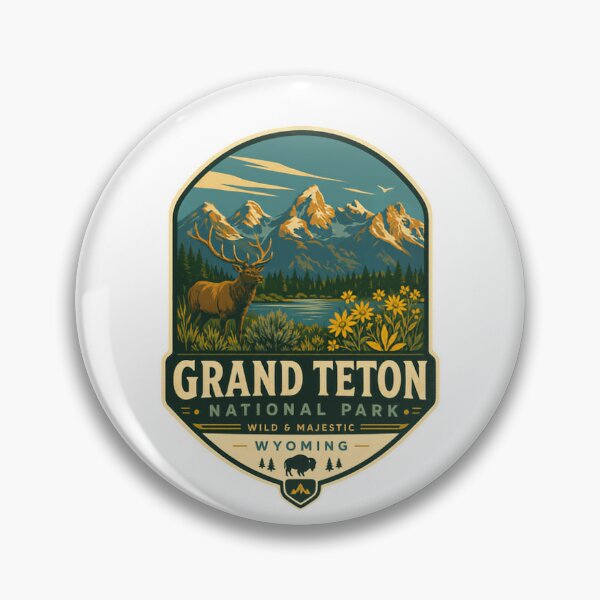 Item preview, Grand Teton National Park Wild & Majestic Wyoming Nature Travel Explorer designed and sold by Simsimah26Parks.