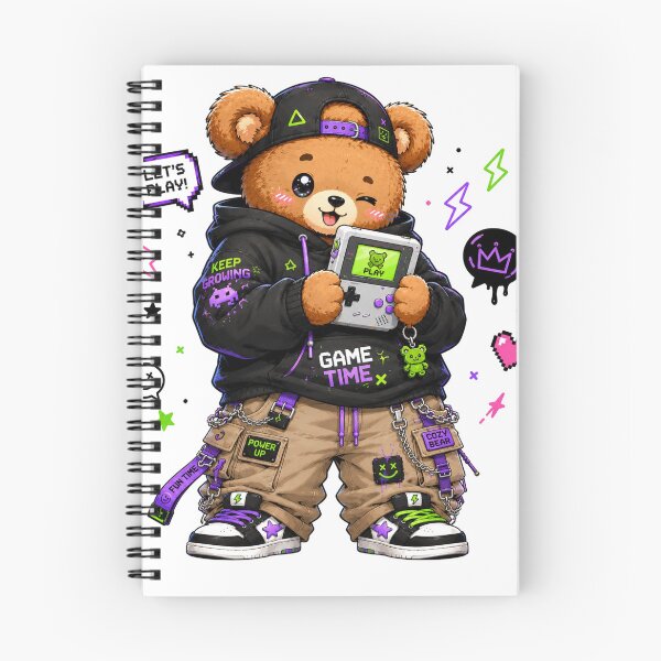 Item preview, Cute Gamer Bear Art designed and sold by StickersHul.