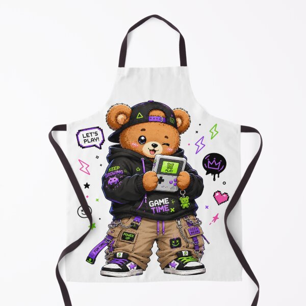 Item preview, Cute Gamer Bear Art designed and sold by StickersHul.