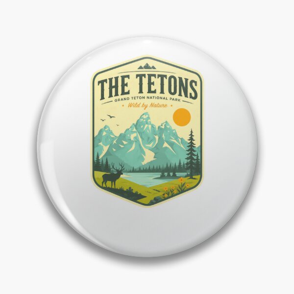 Item preview, The Tetons Grand Teton National Park Wild By Nature Travelers Hiking Camping designed and sold by Simsimah26Parks.