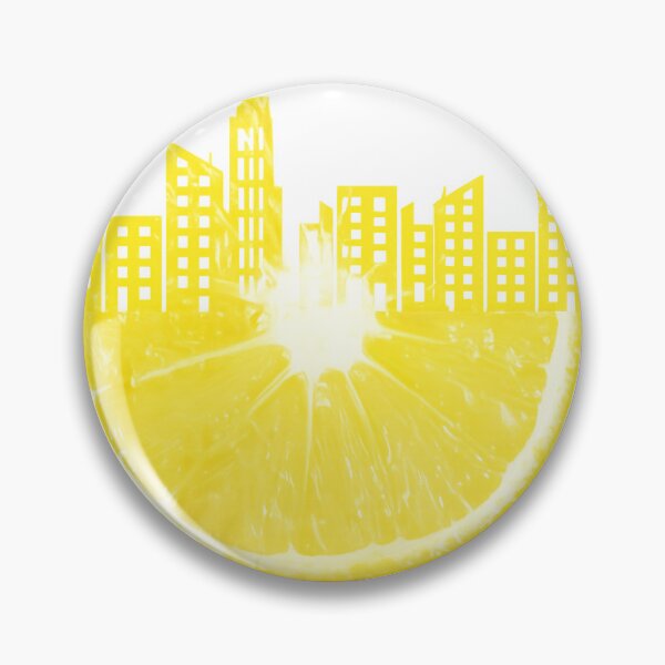 Item preview, Citrus Bloom | Lemon City Skyline Aesthetic Graphic Design designed and sold by Sondosyazanart.