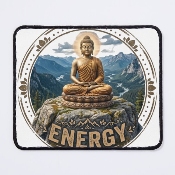 Item preview, Buda, energy, vibration, buddhism, hindi, tybet, monastery, medytation designed and sold by Hephaestus's Forge.