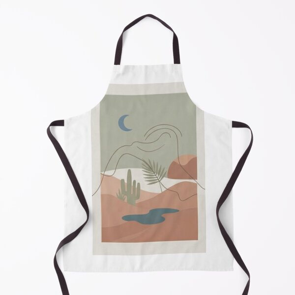 Item preview, Minimalist Desert Oasis Abstract Line Art designed and sold by HTBstore.