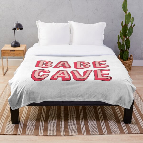 Babe Cave Throw Blanket