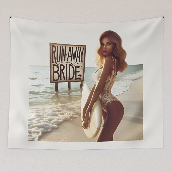 Item preview, Bachelorette Party Bride Surfboard Signboard designed and sold by Voodoo Store Paranormal Collections.