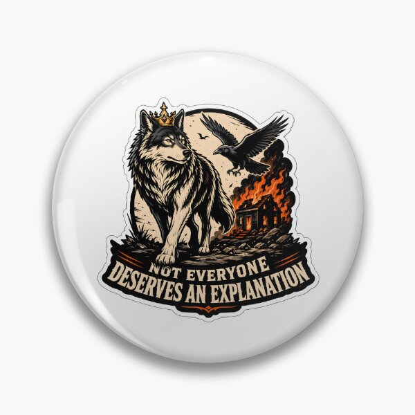 Item preview, Savage Wolf Crown No Explanation Quote designed and sold by Alt Fandom Co..