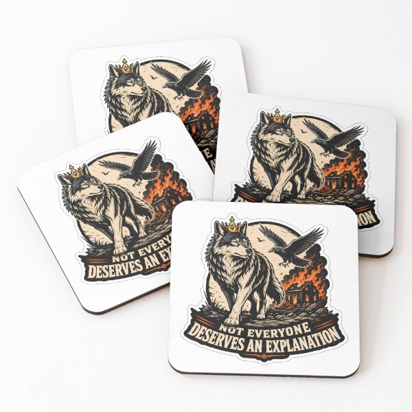 Item preview, Savage Wolf Crown No Explanation Quote designed and sold by Alt Fandom Co..