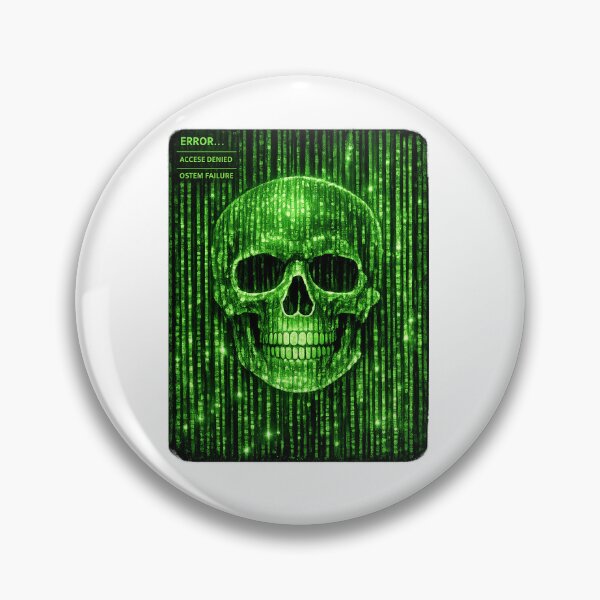 Item preview, Matrix Code Skull designed and sold by Selfique Bloom.