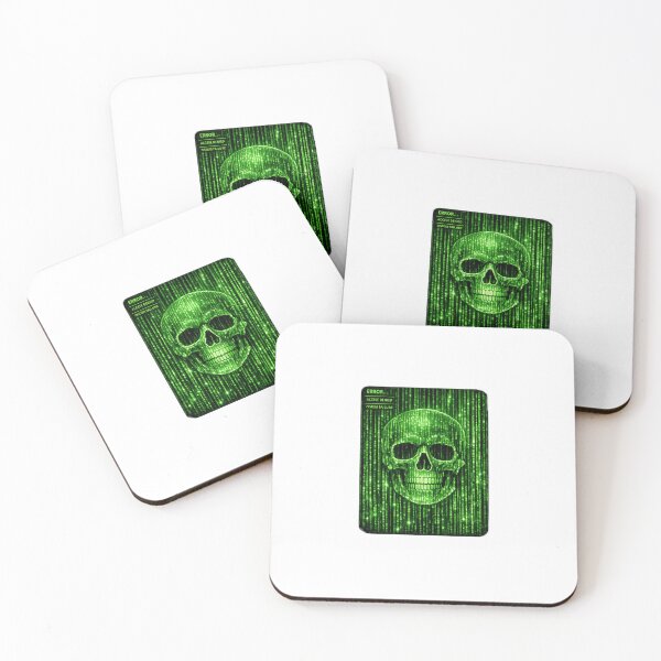 Item preview, Matrix Code Skull designed and sold by Selfique Bloom.