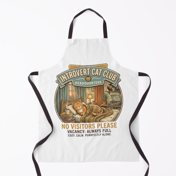 Item preview, Introvert Cat Club Headquarters designed and sold by urbinet.