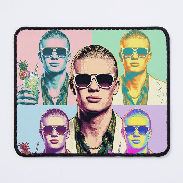 Item preview, Erling Haaland Dolce Vita Pop Art Portrait designed and sold by Simplybe1.
