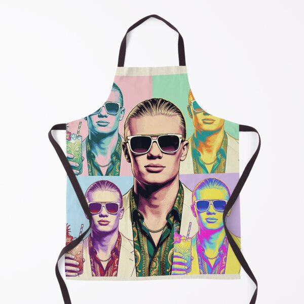 Item preview, Erling Haaland Dolce Vita Pop Art Portrait designed and sold by Simplybe1.
