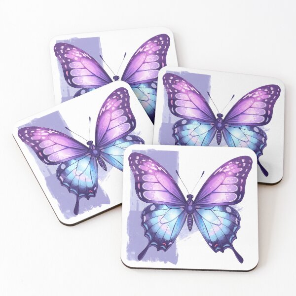 Item preview, Purple Butterfly Sticker | Galaxy Butterfly Illustration | Blue & Violet Butterfly Art | Nature Lover Gift designed and sold by dreamz-world.