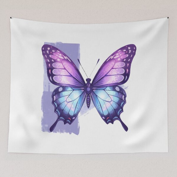 Item preview, Purple Butterfly Sticker | Galaxy Butterfly Illustration | Blue & Violet Butterfly Art | Nature Lover Gift designed and sold by dreamz-world.