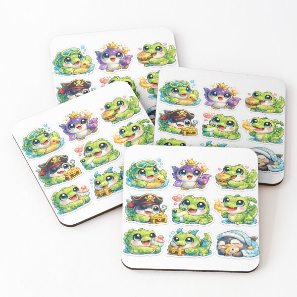 Item preview, Kawaii Crocodile Sticker designed and sold by KrishAuraa.