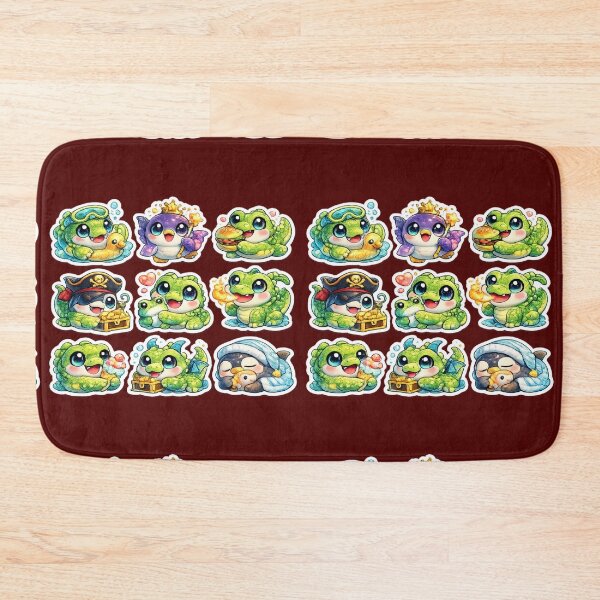 Item preview, Kawaii Crocodile Sticker designed and sold by KrishAuraa.