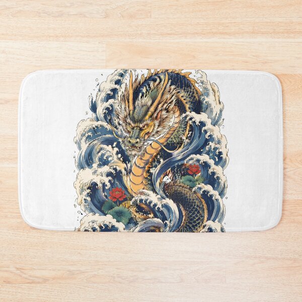 Item preview, Sea Dragon Rising Through Great Waves | Japanese Ryū Artwork designed and sold by kaxymax.