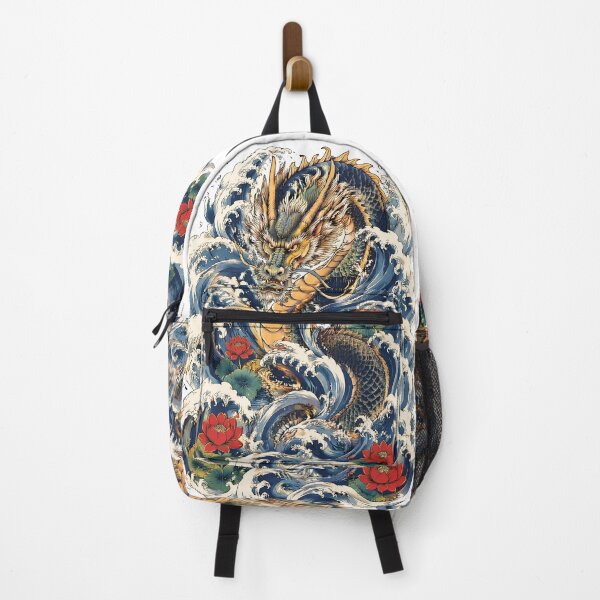 Item preview, Sea Dragon Rising Through Great Waves | Japanese Ryū Artwork designed and sold by kaxymax.