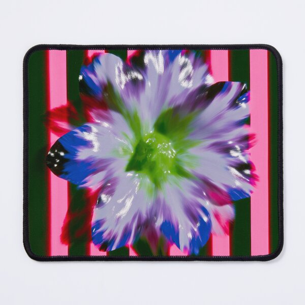 Item preview, Neon Striped Psychedelic Flower designed and sold by bubblegoth.