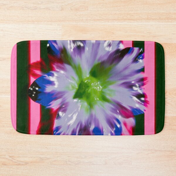 Item preview, Neon Striped Psychedelic Flower designed and sold by bubblegoth.