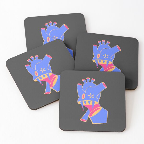 Item preview, HEARTBITE Fine Print – Blue Vampire Heart Illustration designed and sold by Saavaedra .