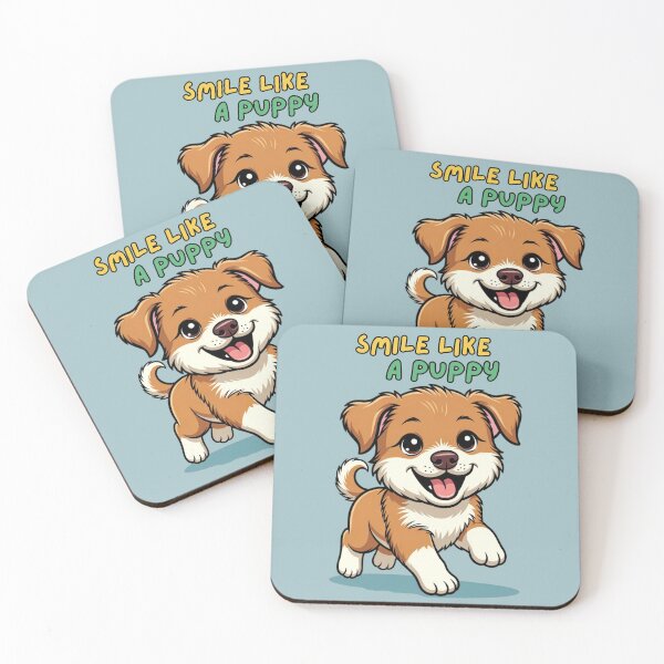 Item preview, Kawaii Happy Puppy,Puppy Smiles designed and sold by OLYUS.
