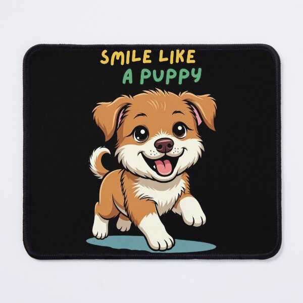 Item preview, Kawaii Happy Puppy,Puppy Smiles designed and sold by OLYUS.