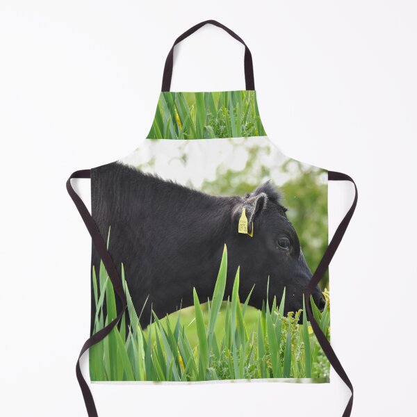 Item preview, Black Cow Among Yellow Iris Flowers designed and sold by Shanguai.