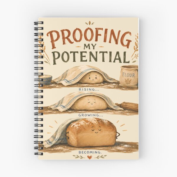 Item preview, Proofing My Potential Funny Bread Growth Journey designed and sold by VIVID COLORS CLUB.