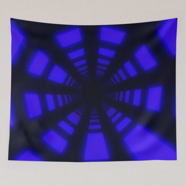 Item preview, Blue Circular Tunnel & Glowing Lights designed and sold by Electric Shock!! Design.