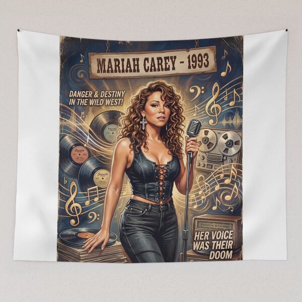 Item preview, Mariah Carey Hand-Drawn Music Portrait designed and sold by ARTROGAN.