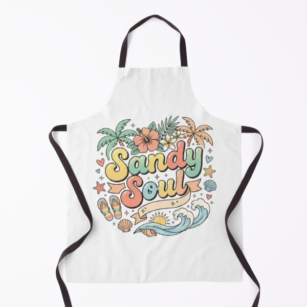 Item preview, Sandy Soul Beach T-Shirt | Retro Coastal Typography | Tropical Summer Graphic Tee designed and sold by Faisal Shah.