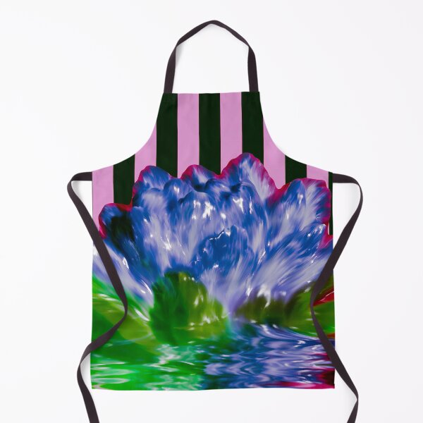 Item preview, Surreal Blue Flower With Pink Stripes designed and sold by bubblegoth.
