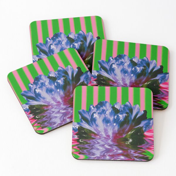 Item preview, Psychedelic Blue Lotus Ripple Bloom designed and sold by bubblegoth.