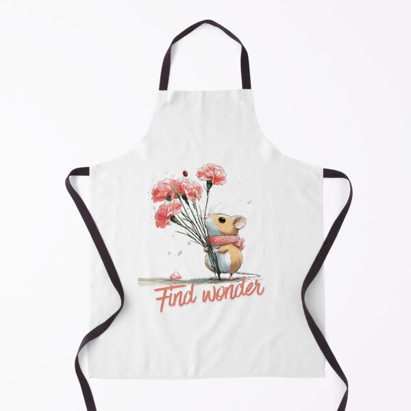 Item preview, Find Wonder Whimsical Mouse Wildflower Illustration designed and sold by CleanDecor.