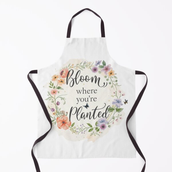 Item preview, Bloom Where You're Planted - Motivational Floral Quote designed and sold by Cartoon art with a purpose ❤️ Supporting Althea’s friends .