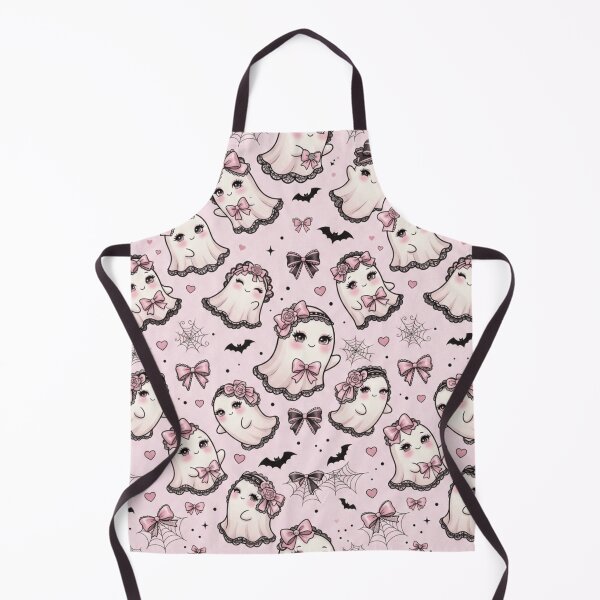 Item preview, Cute Coquette Aesthetic Pink Ghost Pattern designed and sold by KelliesGrafix.