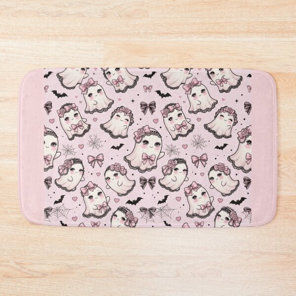 Item preview, Cute Coquette Aesthetic Pink Ghost Pattern designed and sold by KelliesGrafix.