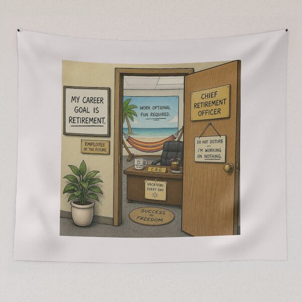 Item preview, My career goal is retirement. designed and sold by CinemaChronik.