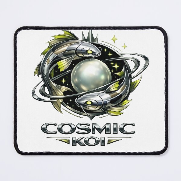 Item preview, Chrome Neo Deco Cosmic Koi Orbit Aliencore Graphic designed and sold by TheRealTaria.