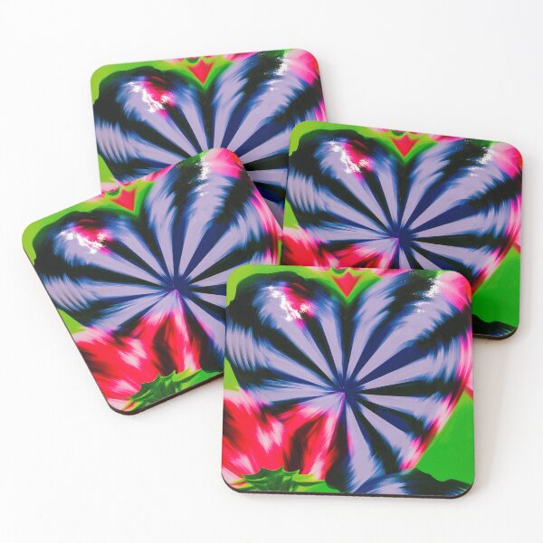 Item preview, Psychedelic Neon Heart Optical Illusion designed and sold by bubblegoth.