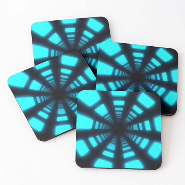 Item preview, Cyan Circular Tunnel & Glowing Lights designed and sold by Electric Shock!! Design.