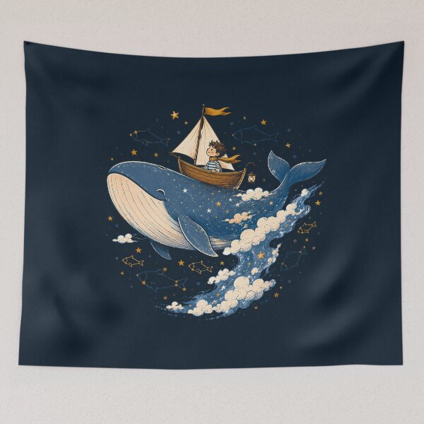 Item preview, Celestial Whale and Sailboat Storybook Adventure designed and sold by VIVID COLORS CLUB.