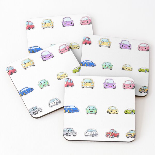 Item preview, Cute Kawaii Crtoon Cars Sticker Sheet designed and sold by KAWAII STUDIO NB.