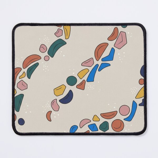 Item preview, Abstract Climbing Holds Route - Colorful Bouldering Pattern designed and sold by Velustro Shop.