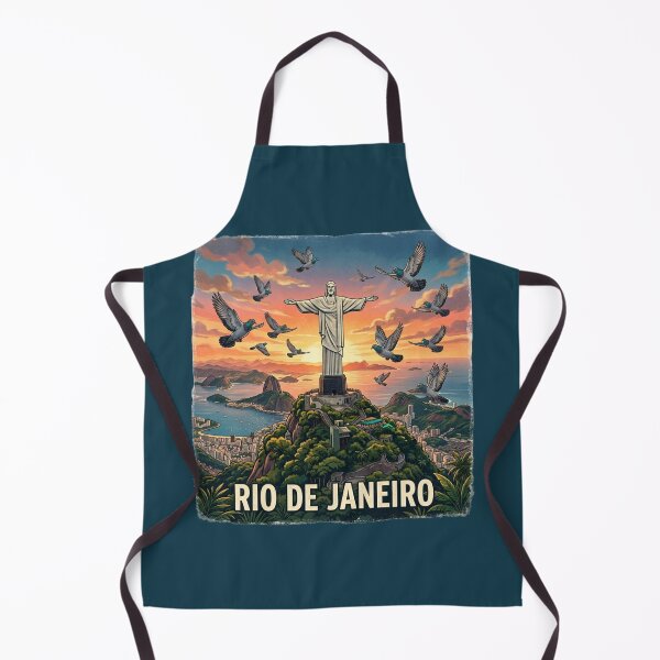 Item preview, Rio de Janeiro Pigeon Vintage Travel Poster designed and sold by azule1.